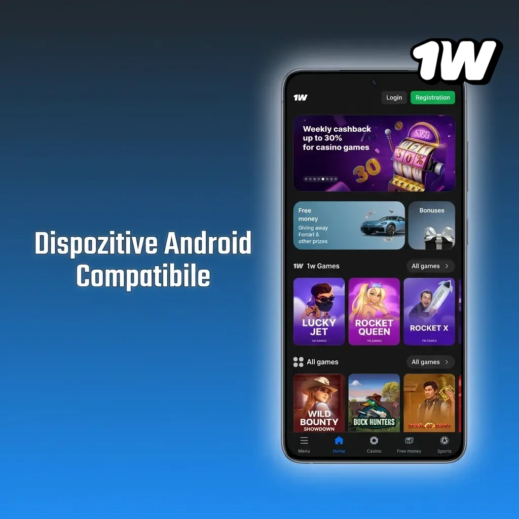 Dispozitive Android compatibile cu aplicația 1W: Samsung, Xiaomi, Huawei, OnePlus, OPPO, Realme, Motorola, Nokia