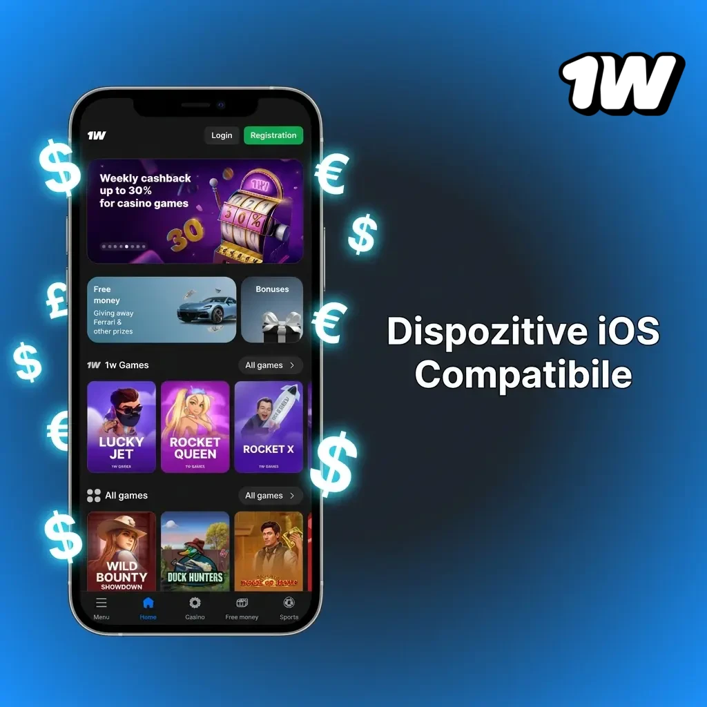 Dispozitive iOS compatibile cu aplicația 1W: iPhone X până la 15 Pro Max, iPad Air și iPad Pro cu iOS 12+