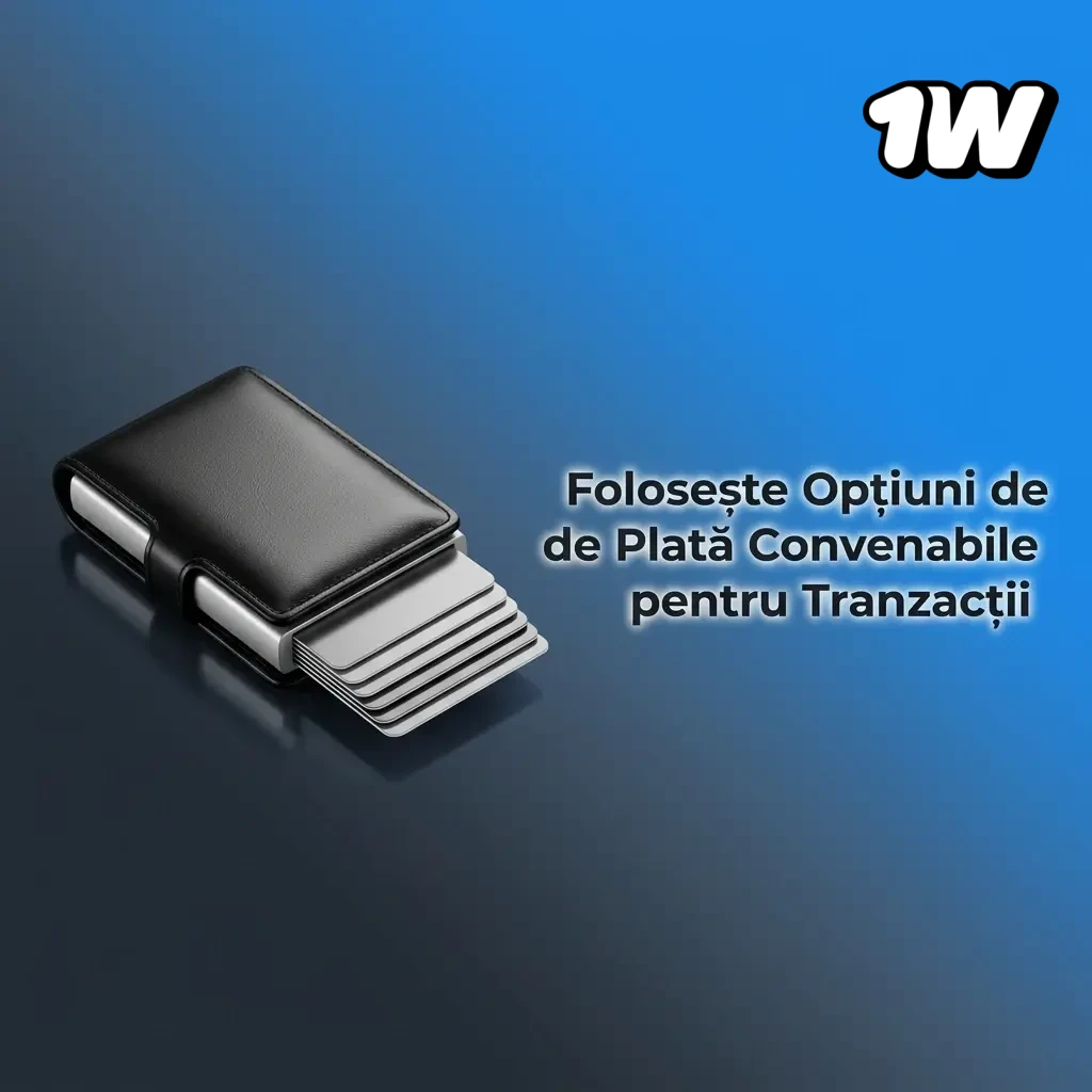 Opțiuni de plată cu criptomonede pe platforma 1w: Bitcoin, Ethereum, Tether și alte metode sigure