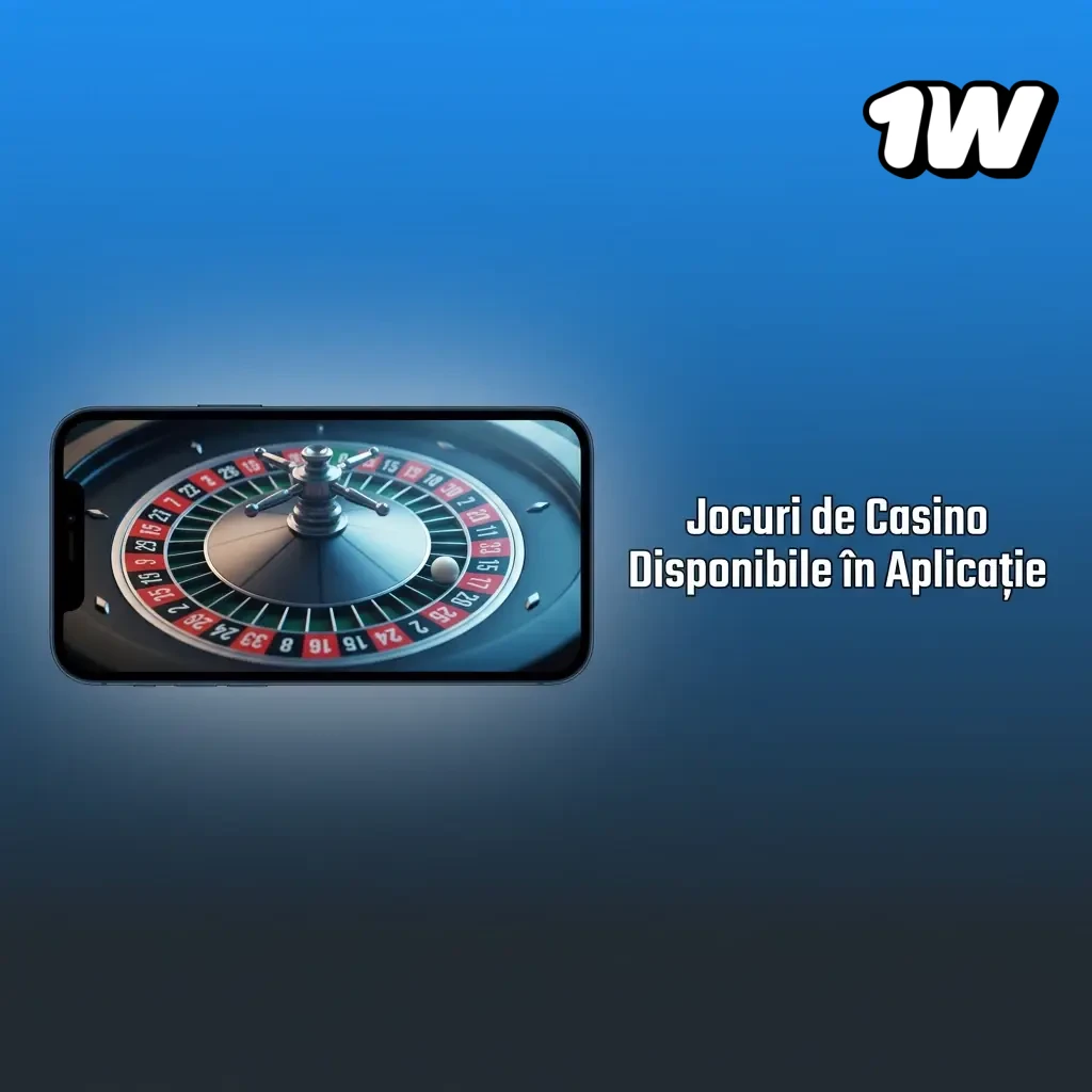 Jocuri de casino mobile 1W: sloturi, ruletă live, blackjack, poker și crash games de la Pragmatic Play și Evolution