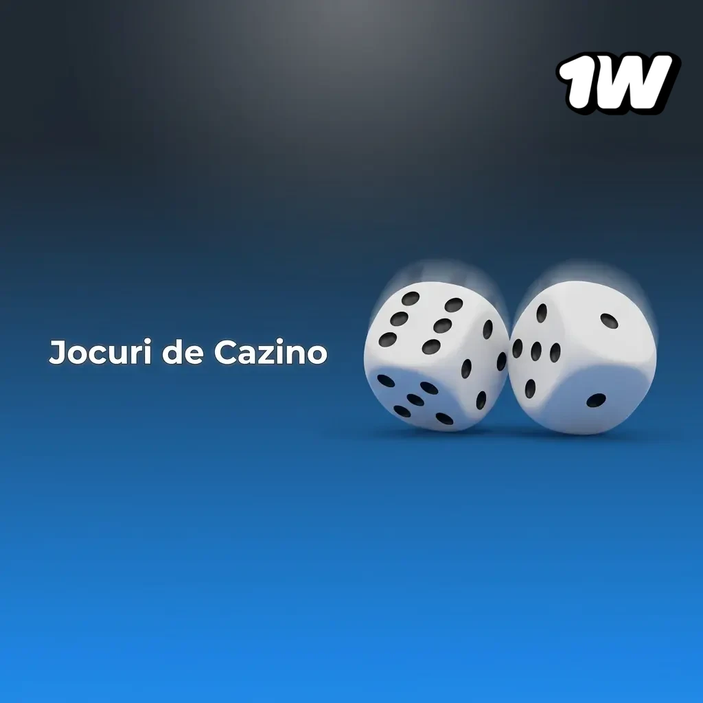 Jocuri de cazino online pe 1W: sloturi, ruletă live, blackjack, baccarat și jackpot progresiv