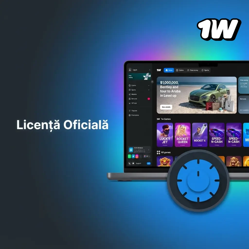 1w deține licență oficială internațională de jocuri de noroc, garantând securitate, echitate și protecția jucătorilor din România.