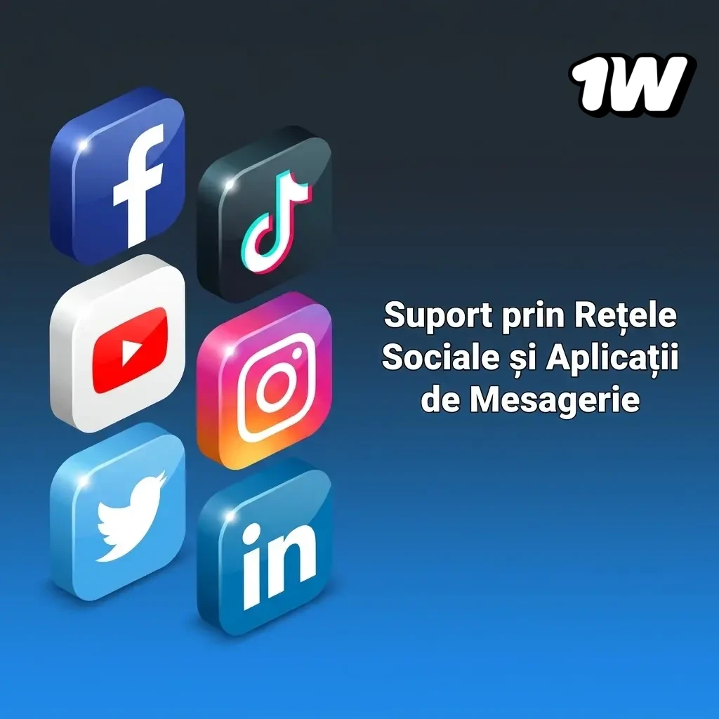 Suport clienți prin Telegram și WhatsApp pe platformele oficiale 1w pentru întrebări generale