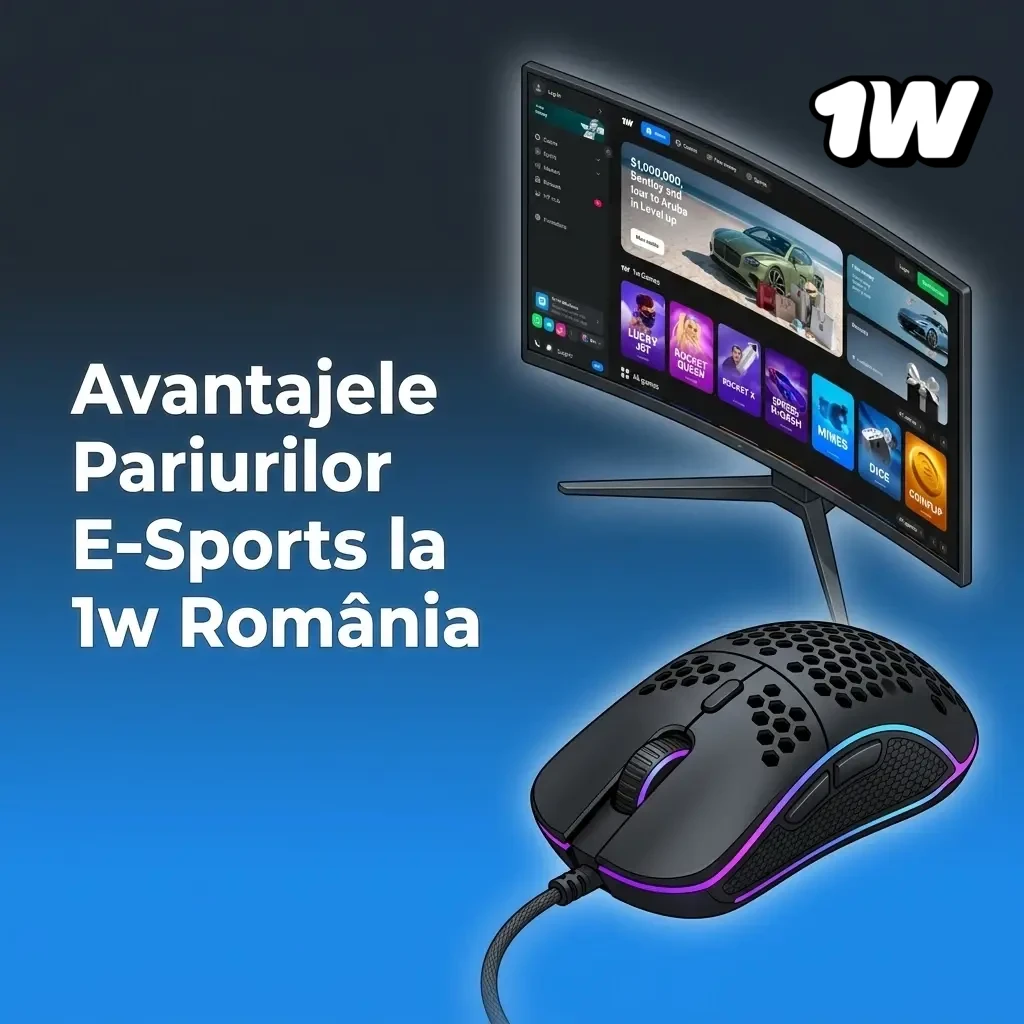 Avantajele pariurilor e-sports la 1w România: bonusuri, cote competitive și suport 24/7