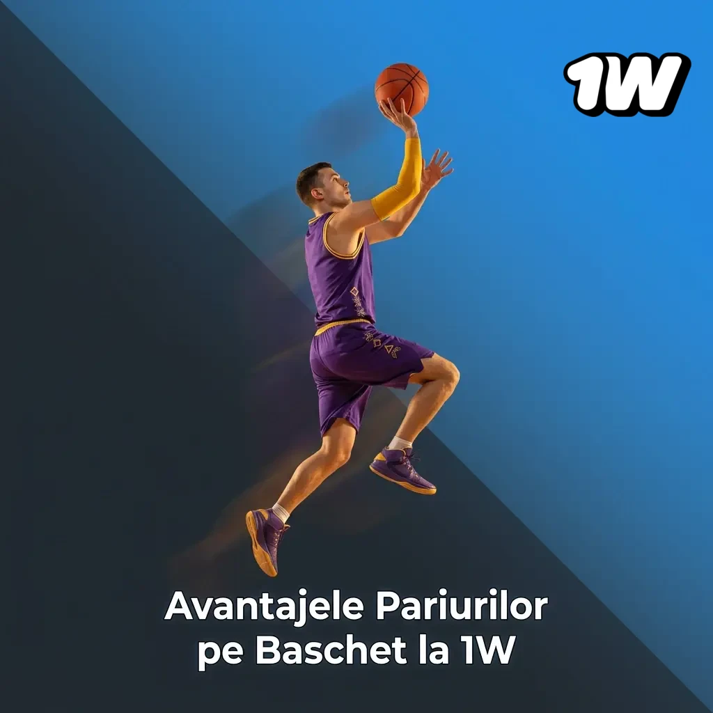 Avantajele pariurilor pe baschet la 1W: cote competitive, piețe variate și pariere live în România