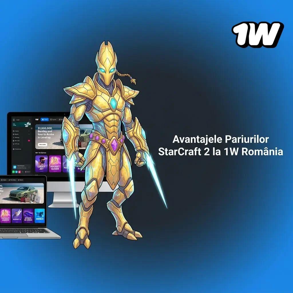 Avantajele pariurilor StarCraft 2 la 1W România: bonusuri, cote competitive și aplicație mobilă performantă