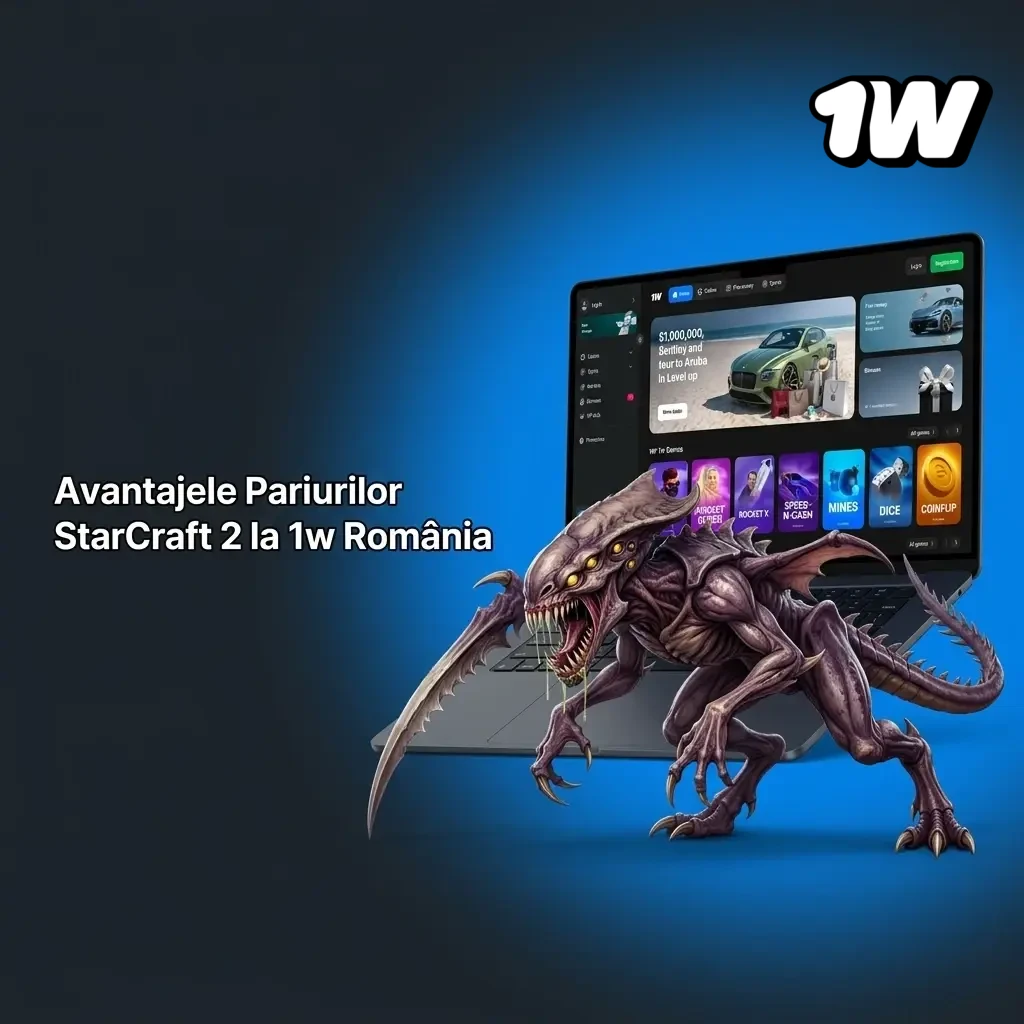 Avantajele pariurilor StarCraft 2 pe platforma 1w România: bonusuri, cote competitive și aplicație mobilă