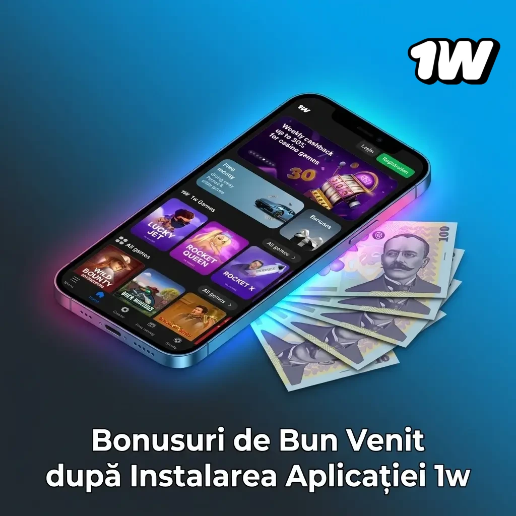 Bonusuri de bun venit până la 500% în aplicația 1win pentru jucătorii din România, cazino și pariuri sportive