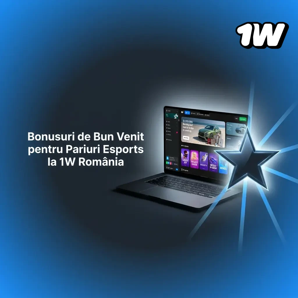 Bonusuri de bun venit până la 500% pentru pariuri esports la 1W România, disponibile jucătorilor noi