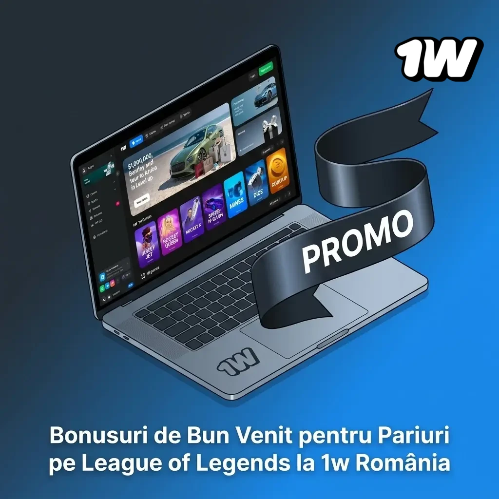 Bonus de bun venit până la 500% pentru pariuri League of Legends pe platforma 1w România