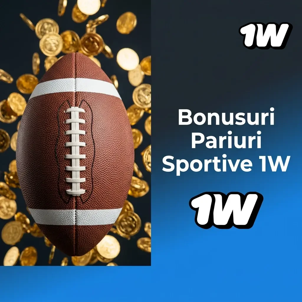 Bonusuri pariuri sportive 1W: bun venit 200%, acumulator, pariuri live și freebet pentru jucători din România