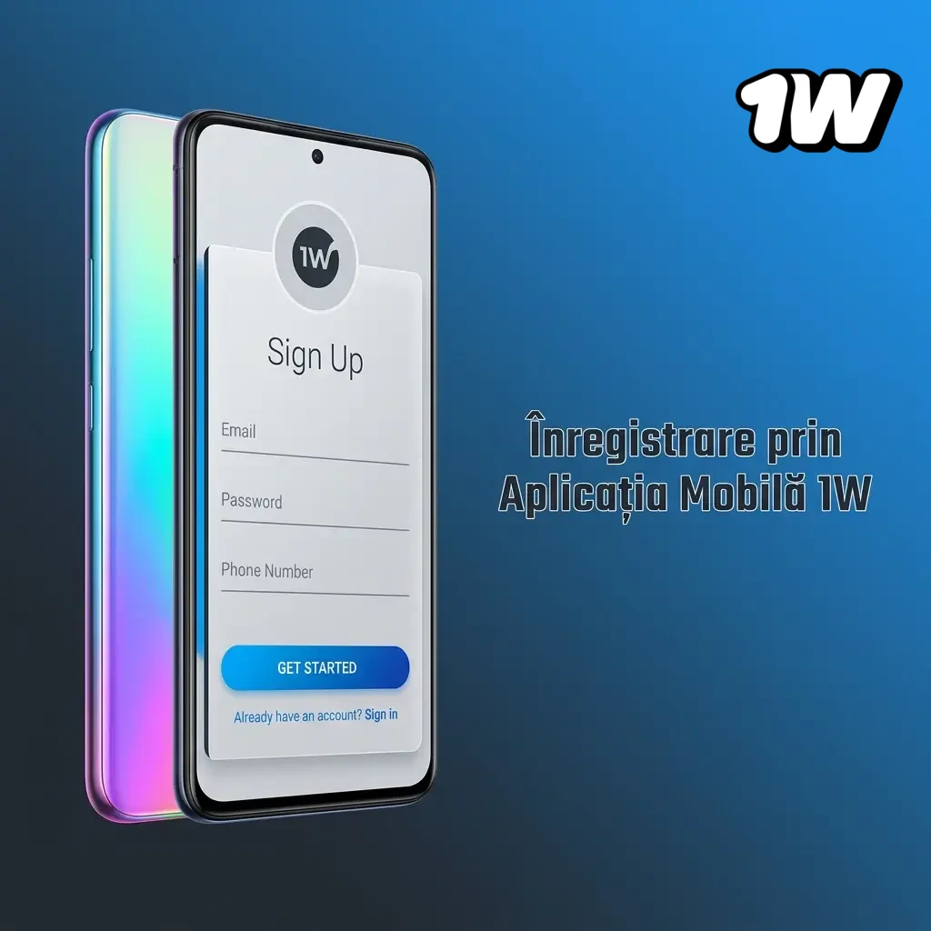 Pași pentru înregistrare în aplicația mobilă 1W pe Android și iOS, de la descărcare până la activarea contului