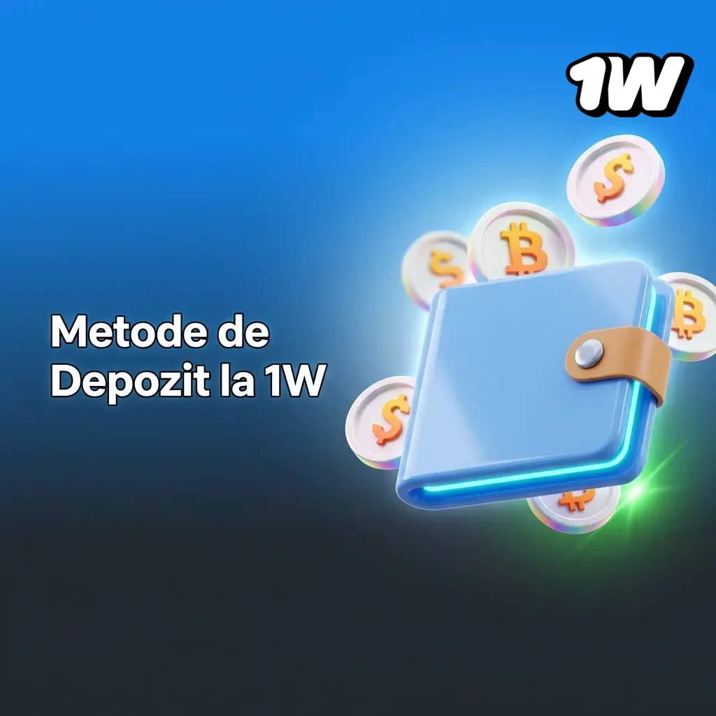 Metode de depozit la 1W: card bancar, portofele electronice și transfer bancar pentru adăugarea fondurilor în cont