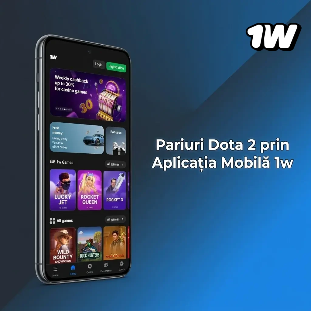 Pariuri Dota 2 pe aplicația mobilă 1win: descărcare, autentificare și plasare pariuri esports