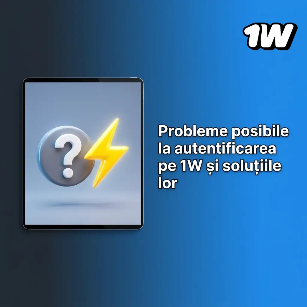 Ghid vizual cu probleme frecvente de autentificare pe 1W și soluțiile recomandate pentru fiecare situație