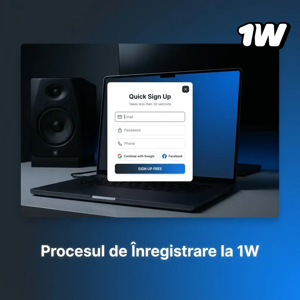 Ghid pas cu pas pentru înregistrarea pe platforma 1w: cont nou, bonus bun venit, pariuri și casino live