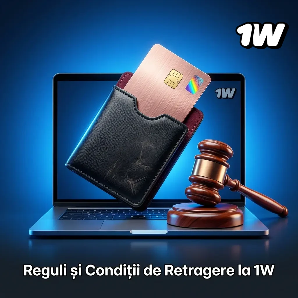Reguli și condiții de retragere la 1W: verificare KYC, rulaj bonusuri, limite și metode de plată acceptate
