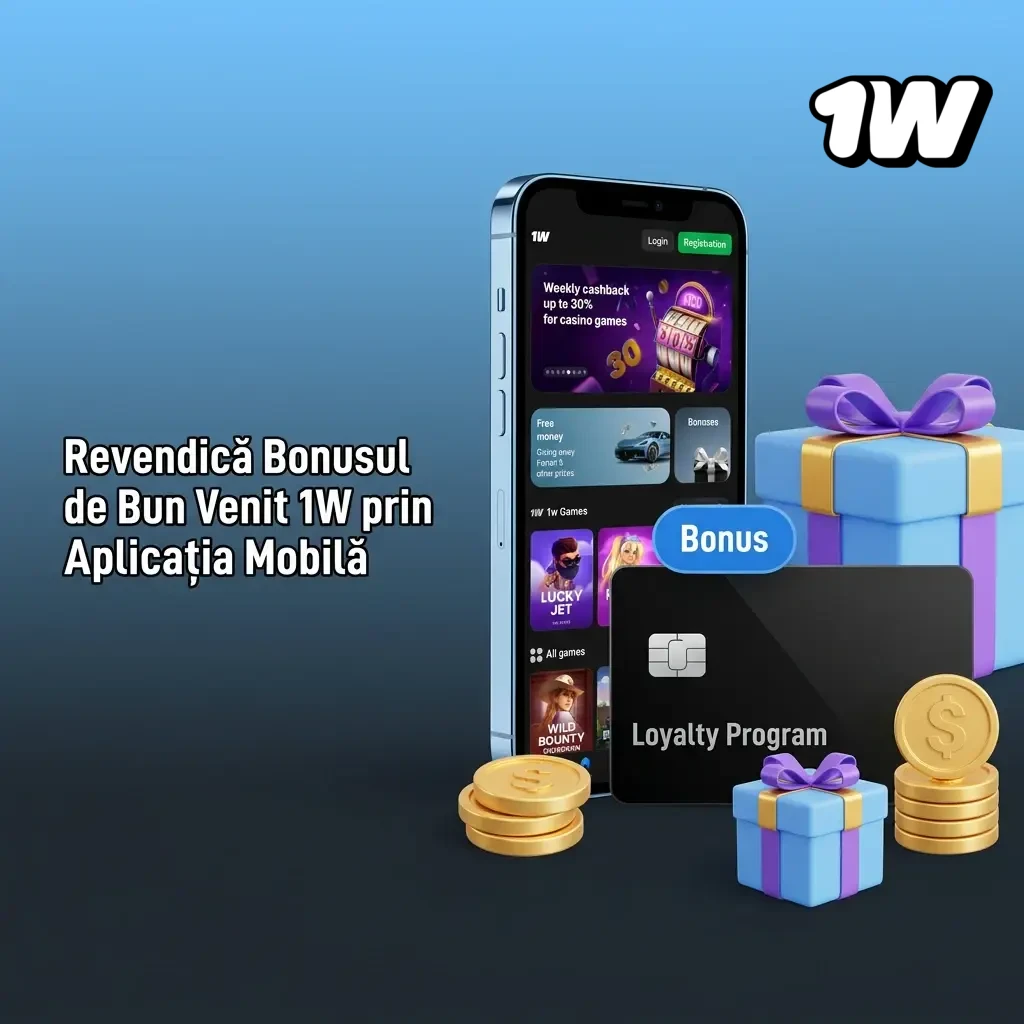Revendică bonusul de bun venit 1W prin aplicația mobilă în câțiva pași simpli