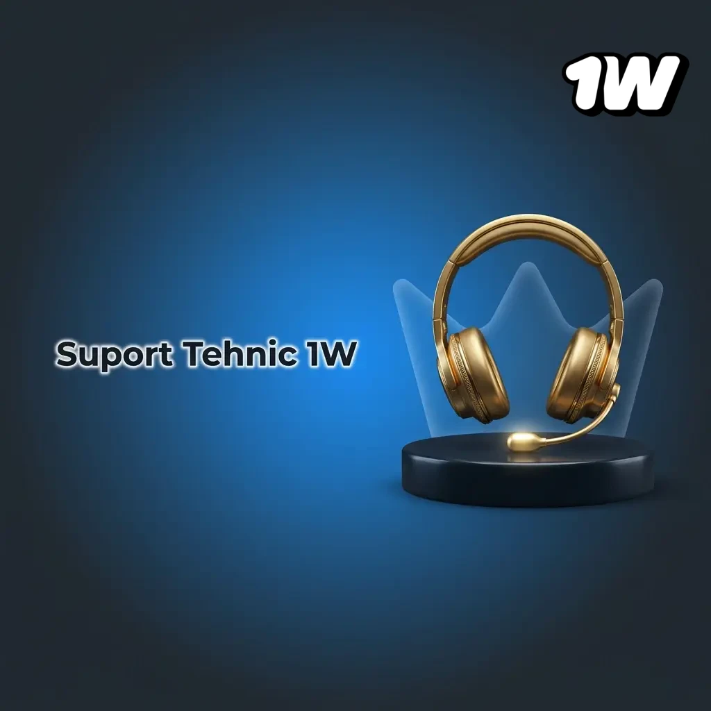 Echipa suport tehnic 1W rezolvă erori de autentificare, plăți și jocuri prin email, chat live sau telefon.