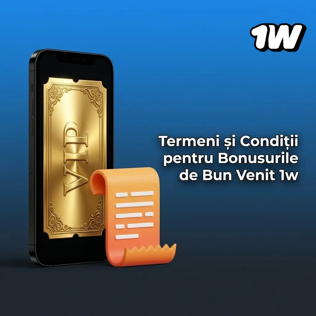 Termeni și condiții bonusuri bun venit 1w: vârstă minimă, rulaj, depozit minim 50 RON, joc responsabil